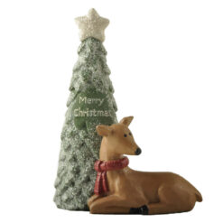 248-14124 Christmas tree w/reindeer-Merry Christmas