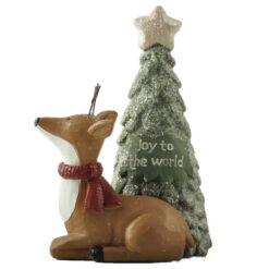 248-14125 Christmas tree w/reindeer-Joy to the world