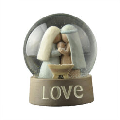 248-14127 HOLY FAMILY SNOW GLOBE - LOVE