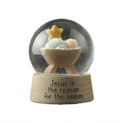 248-14129 BABY JESUS W/ STAR SNOW GLOBE