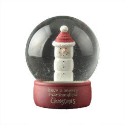 248-14130 Marshmallow snowman 80mm Snow Globe