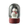 248-14131 SNOWMAN DOME SHAPED SNOW GLOBE W/RED BASE