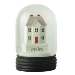 248-14148 House on base 100mm jar shaped Snow Globe