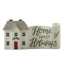 248-14149 House w/banner-Home sweet Holidays