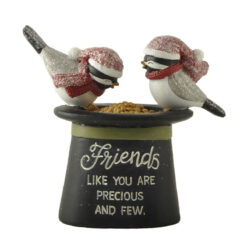 248-14152 TOP HAT W/BIRDS IN SANTA CAP - FRIENDS LIKE YOU