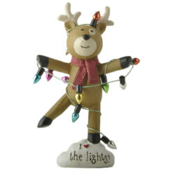 248-14183 REINDEER WRAPPED IN CHRISTMAS LIGHTS