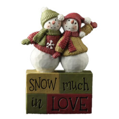248-14191 Two snowmen on block
