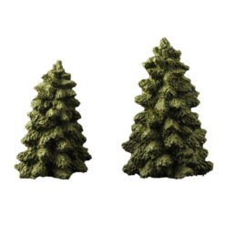 248-14230 S/2 LARGE EVERGREEN TREE SET