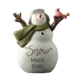 248-14257 SNOWMAN W/BIRD - SNOW MUCH FUN