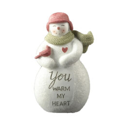 248-14258 SNOWMAN W/BIRD - YOU WARM MY HEART