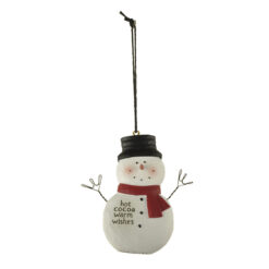 248-52152 ORN-semi 3D standing snowman w/hat