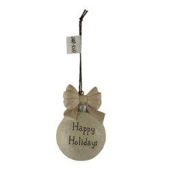 248-52161 ORN-X'mas ball Happy Holiday