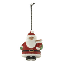 248-52163 ORN- semi 3D santa w/Christmas stocking