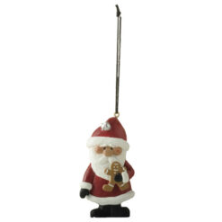 248-52182 Orn-Santa holds gingerbread