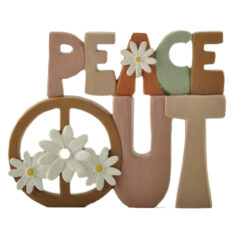 251-14238 Rainbow w flower plaque-PEACE
