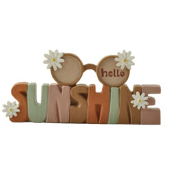 251-14240 Rainbow w flower plaque-SUNSHINE