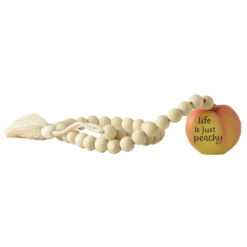 251-14246 Beads w fruit &  fringe-peach