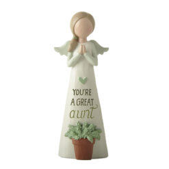 251-14273 Angel w Green Plants-aunt