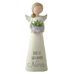 251-14275 Angel w Green Plants-nana