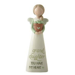 251-14277 Angel w Green Plants-granddaughter