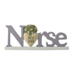 251-14278 Plaque w Green Plants-Nurse