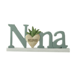251-14279 Plaque w Green Plants-Nana