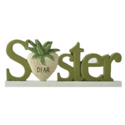 251-14281 Plaque w Green Plants-Sister