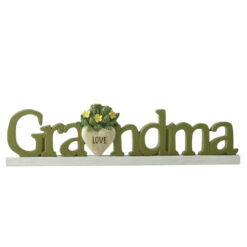 251-14287 Plaque w Green Plants-grandma