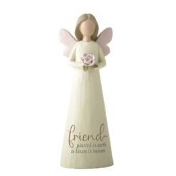 251-14356 Angel holding bouquet-Friend