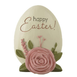251-14457 Easter egg w flower-happy Easter!