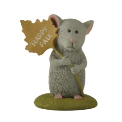 256-14334 Mouse holding leave on base
