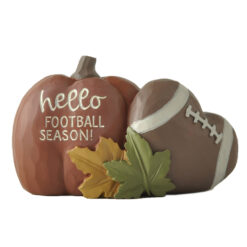 256-14314 Pumpkin w/heart football