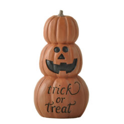 256-14322 Three stacked pumpkins-trick or treat