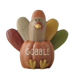 256-14330 GOBBLE TURKEY IN PUMPKIN