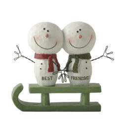 258-14367 Snowman friends on sled