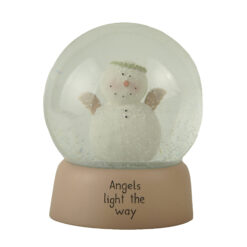 258-14406 Snow angel w wreath 100mm Snow Globe