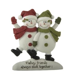 258-14434 Friend snowmen on base