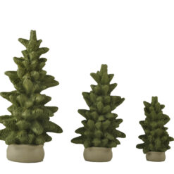 258-14470 S/3 X'mas trees w burlap base