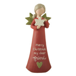 258-14520 Angel holding snowflakes-Friend