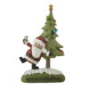 258-14527 Santa w Xmas tree on base