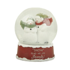 258-14560 Fr|iend snowmen 100mm Snow Globe