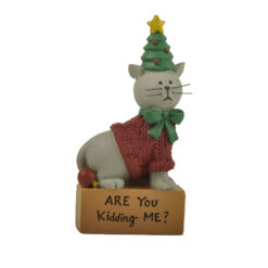 258-14579 Standing cat on block-Kidding ME?