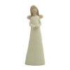 258-70488 6-inch Matte White Angel Figurine No Wreath