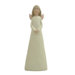 258-70489 6-inch Matte White Angel Figurine