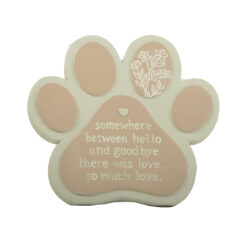 2566-14626 PINK DOG BEREAVEMENT PLAQUE