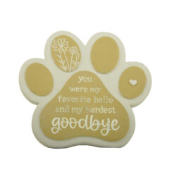 2566-14628 YELLOW DOG BEREAVEMENT PLAQUE
