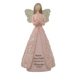 261-14572SWEET SERENITY - PRAISE GOD ANGEL - PINK DRESS