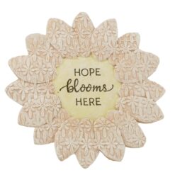 261-14577 SWEET SERENITY - HOPE BLOOMS HERE FLORAL PLAQUE