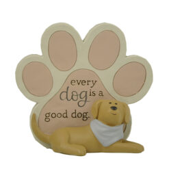261-14594 FURRY FRIENDS - GOOD DOG PAW PRINT PLAQUE