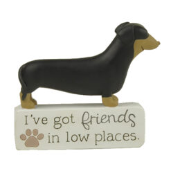 261-14597FURRY FRIENDS - I'VE GOT FRIENDS IN LOW PLACES DOG BLOCK